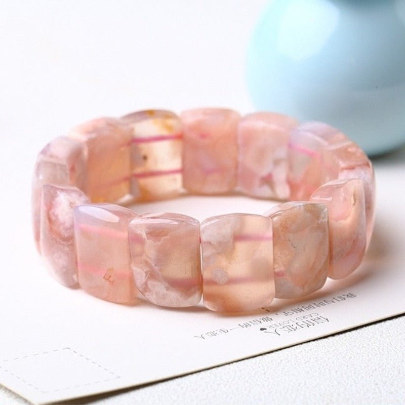 Natural Cherry Agate Chunk Bracelet - Ideal Place Market