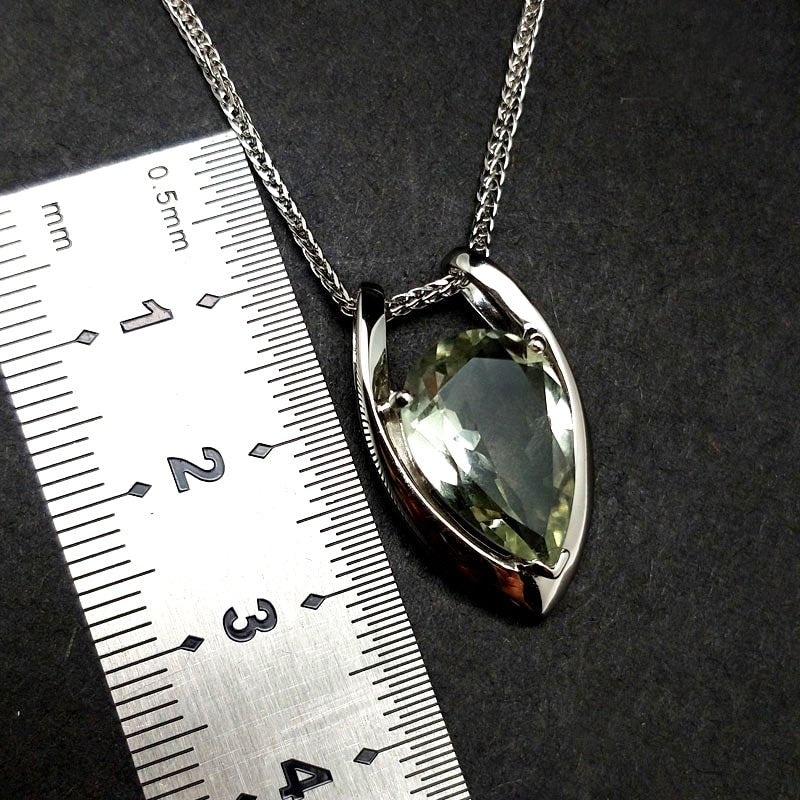 Natural Green Amethyst S925 Silver Necklace & Pendant - Ideal Place Market