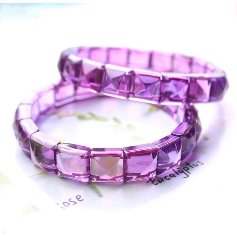 Natural Purple Amethyst Chunk Bracelet - Ideal Place Market