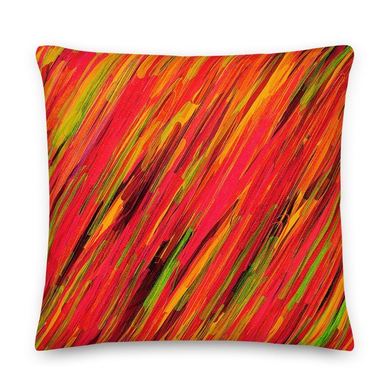 Neon Storm Premium Stuffed Reversible Throw Pillows - Ideal Place Market