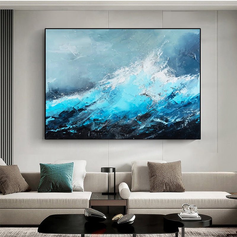 Ocean Impressionism Painting on Canvas - Ideal Place Market