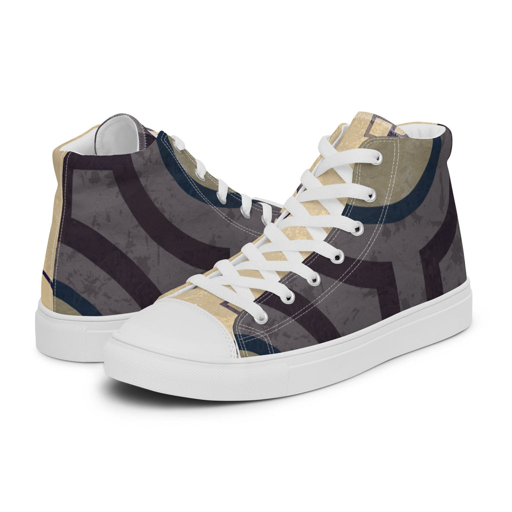 Oracle Men’s Lace-Up Canvas High-Top Sneakers - Ideal Place Market