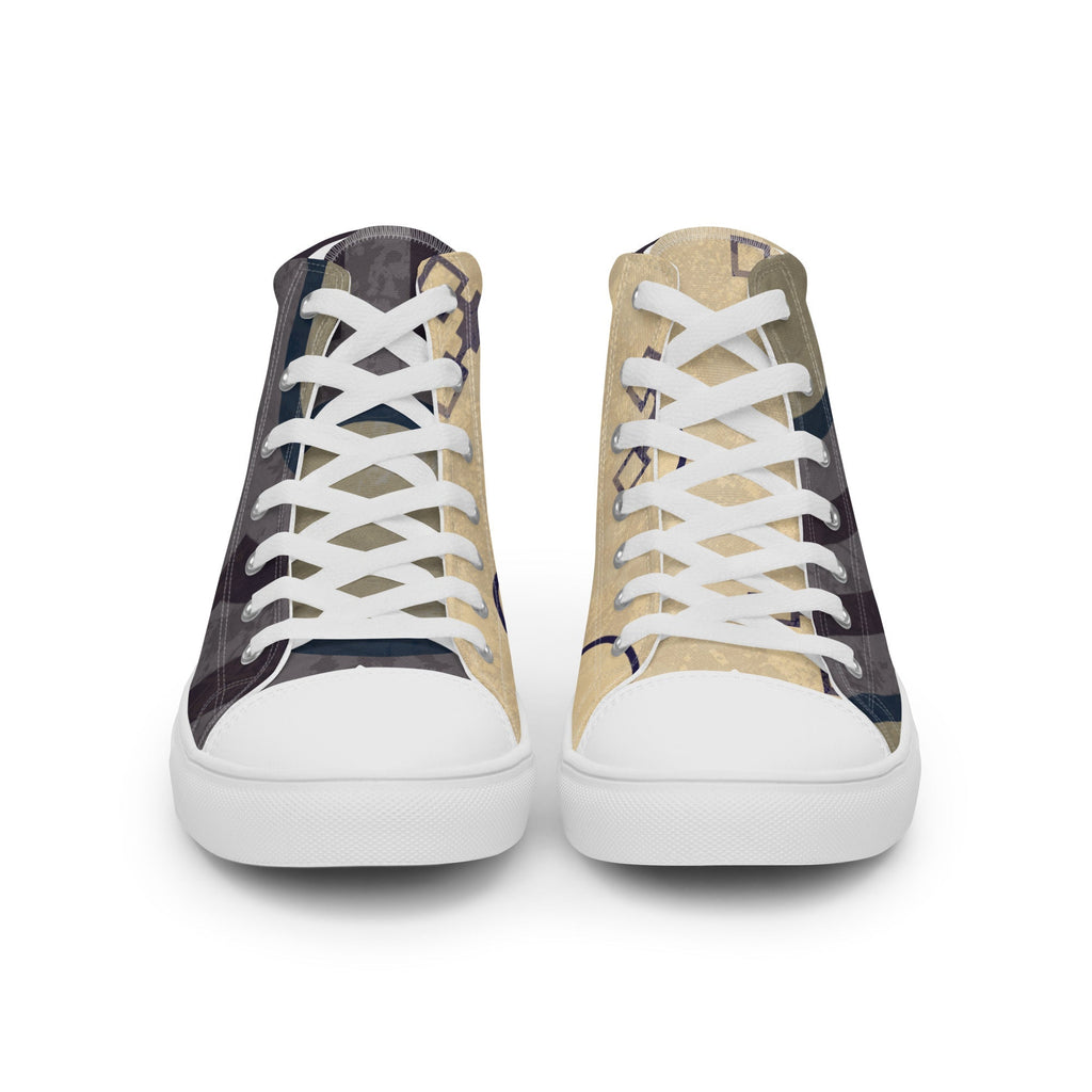 Oracle Men’s Lace-Up Canvas High-Top Sneakers - Ideal Place Market