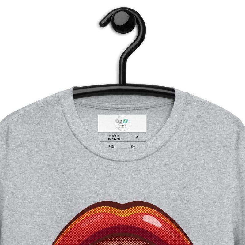 Pop-Art Pucker Short-Sleeve Unisex T-Shirt - Ideal Place Market