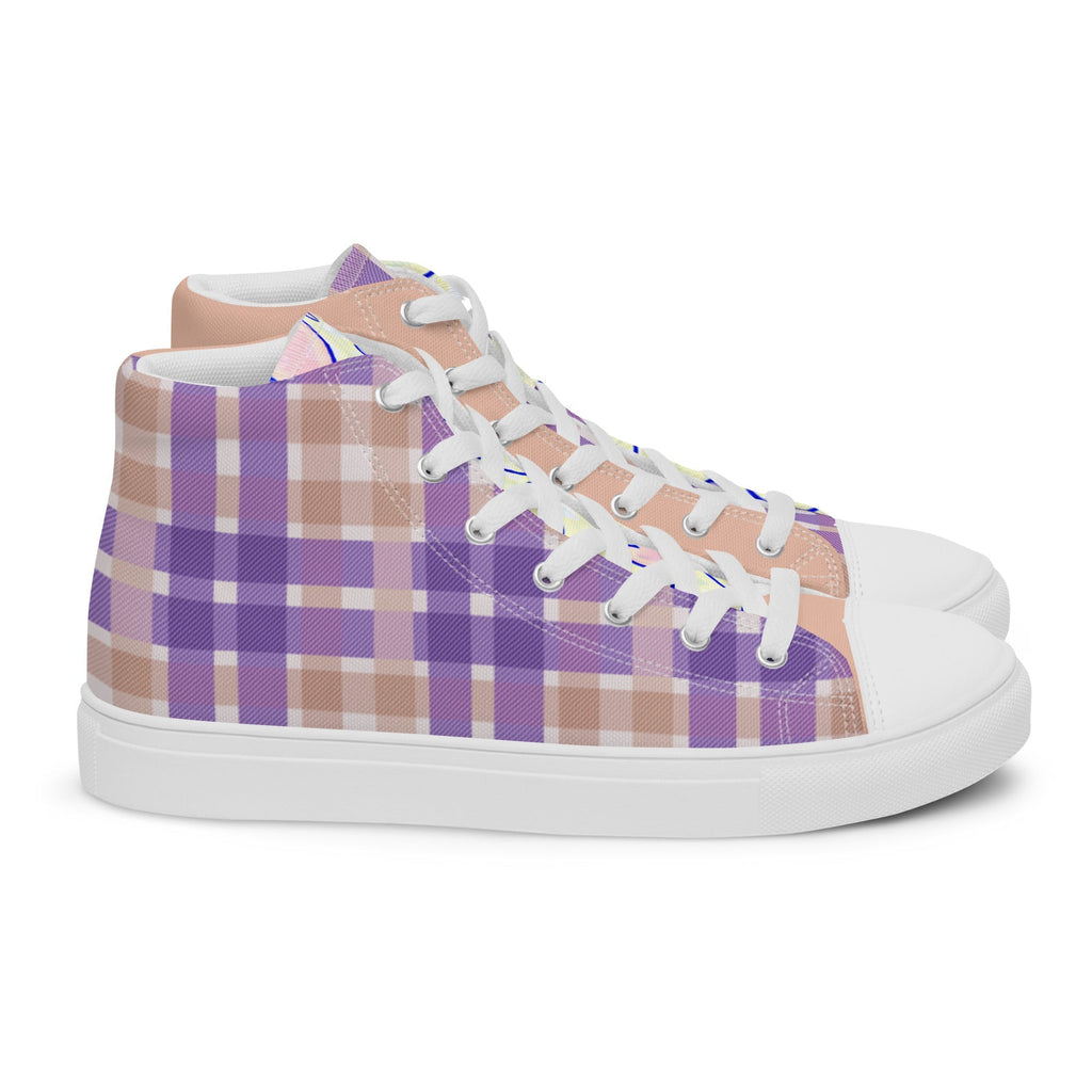 Printemps Women’s Lace-Up Canvas High-Top Sneakers - Ideal Place Market