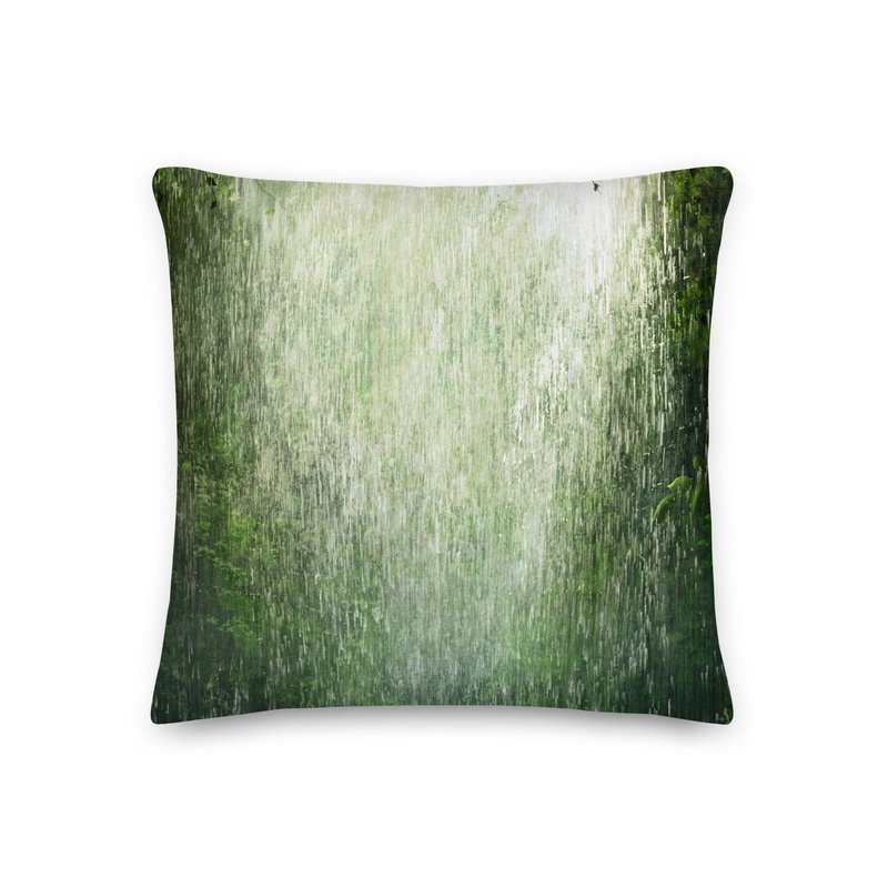 Pura Vida Rainshower Premium Stuffed Reversible Throw Pillows - Ideal Place Market