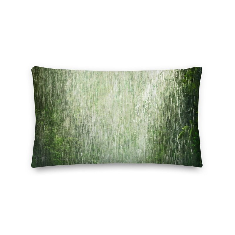 Pura Vida Rainshower Premium Stuffed Reversible Throw Pillows - Ideal Place Market