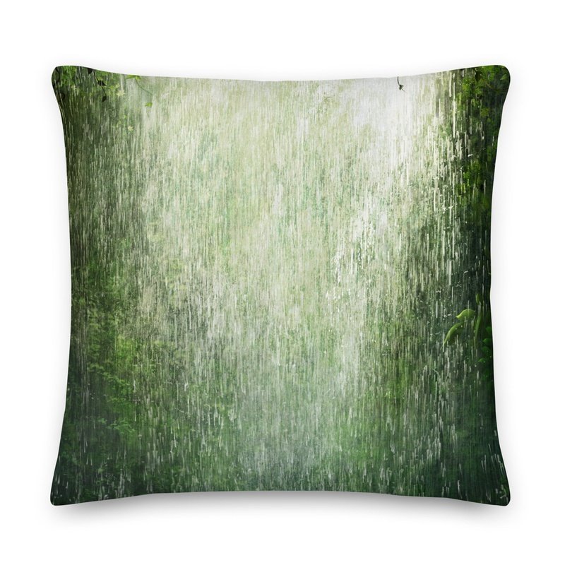 Pura Vida Rainshower Premium Stuffed Reversible Throw Pillows - Ideal Place Market