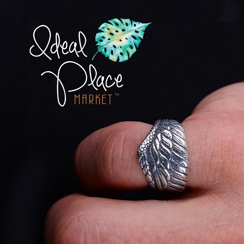 Resizable Eagle Wing S925 Silver Ring - Ideal Place Market