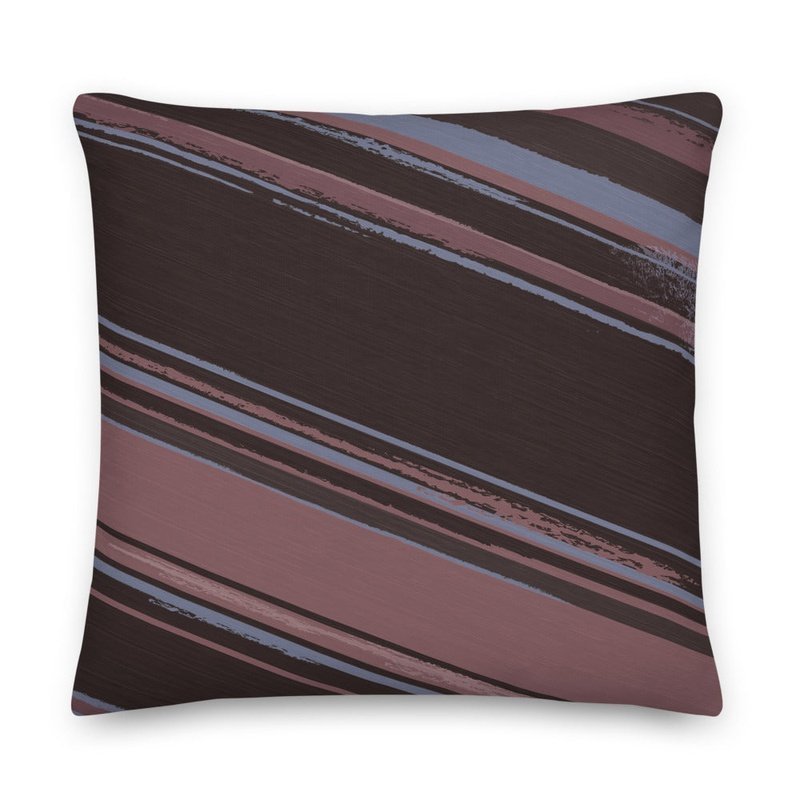 Stripey Vibes Premium Stuffed Reversible Throw Pillows - Ideal Place Market