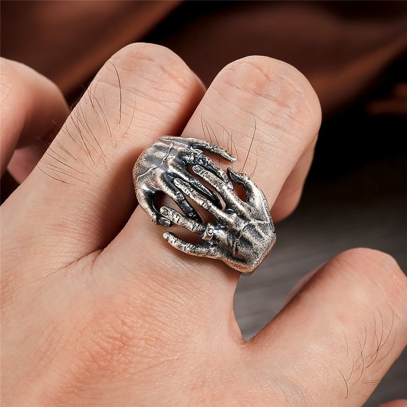 Thai Silver Death Grip Adjustable Size Ring - Ideal Place Market