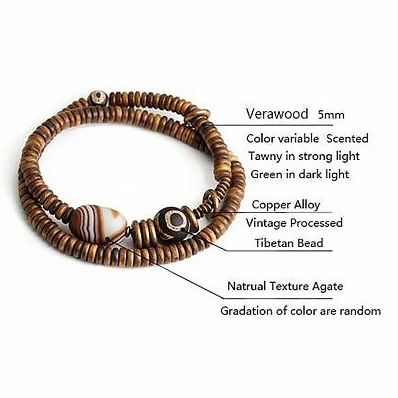 Verawood & Hand Formed Copper Stress Relief Bracelet - Ideal Place Market