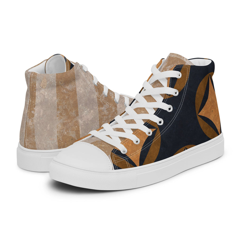 Victorious Men’s Lace-Up Canvas High-Top Sneakers - Ideal Place Market