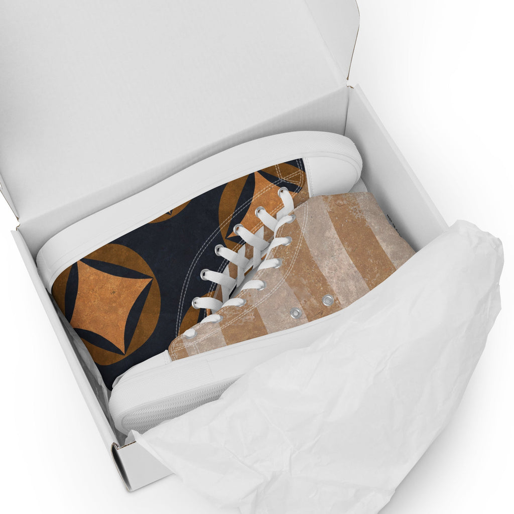 Victorious Men’s Lace-Up Canvas High-Top Sneakers - Ideal Place Market