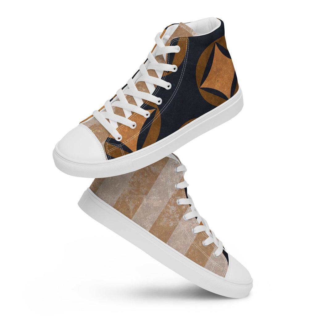 Victorious Men’s Lace-Up Canvas High-Top Sneakers - Ideal Place Market