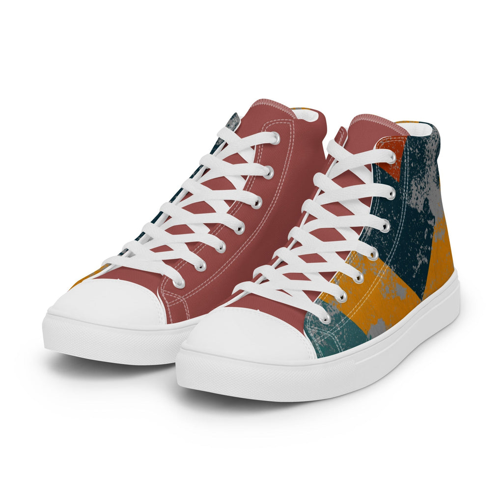 Woodward Men’s Lace-Up Canvas High-Top Sneakers - Ideal Place Market